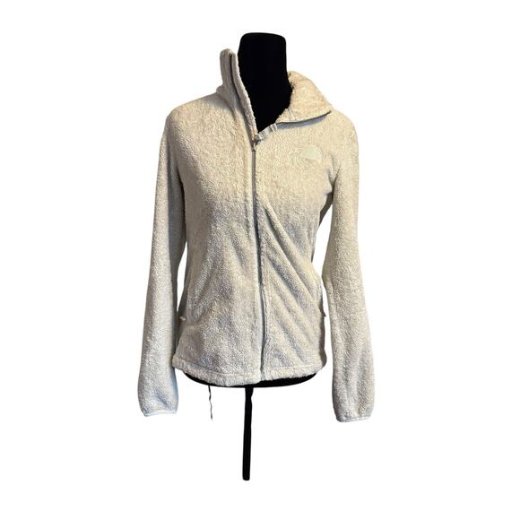 The North Face Osito Fleece Jacket Women’s XS White Cream Full Zip Soft Fuzzy - Picture 1 of 7